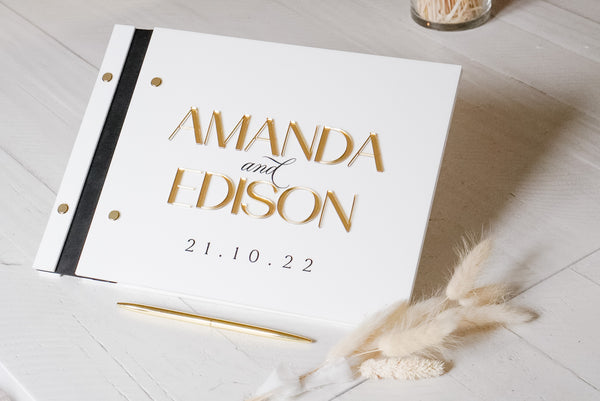 Acrylic Wedding Guestbook | 3D Acrylic Guest Book