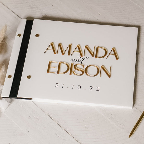 Acrylic Wedding Guestbook | 3D Acrylic Guest Book