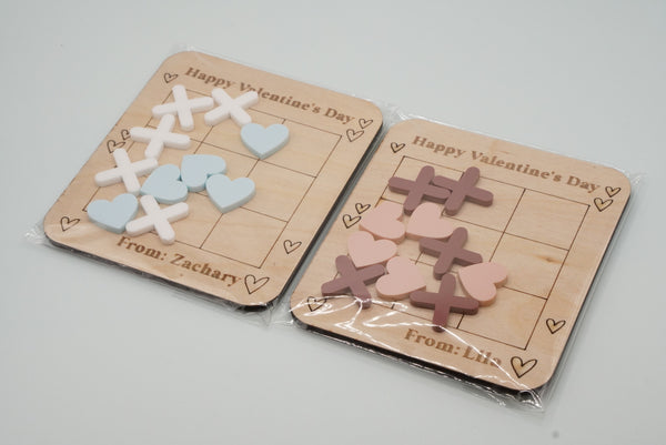 Happy Valentine's Day Tic Tac Toe | Personalized Valentine for Kids