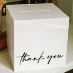 Acrylic Wedding Card Busta Box